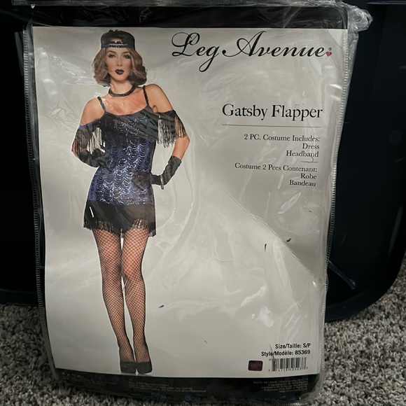 Blue Gatsby Flapper costume - Picture 1 of 4